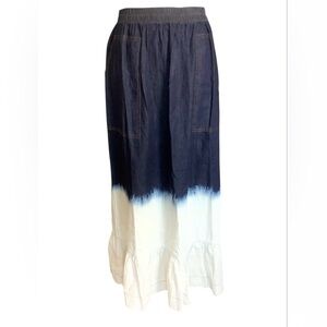 MDRN Womens Dip Dyed 100% Cotton Lightweight Denim Skirt Size Medium Fairycore